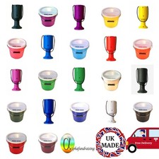 CHARITY COLLECTION DONATION BUCKETS/BOXES + LIDS +  LABELS + SECURITY TIES