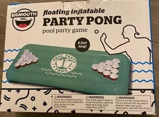 Big Mouth Toys Pool Party Pong Float, Green New Unopened In Box