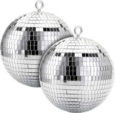 2X ProX MB-8 8" ABS DJ Club Effect Lighting Mirror Disco Balls 2 Pack