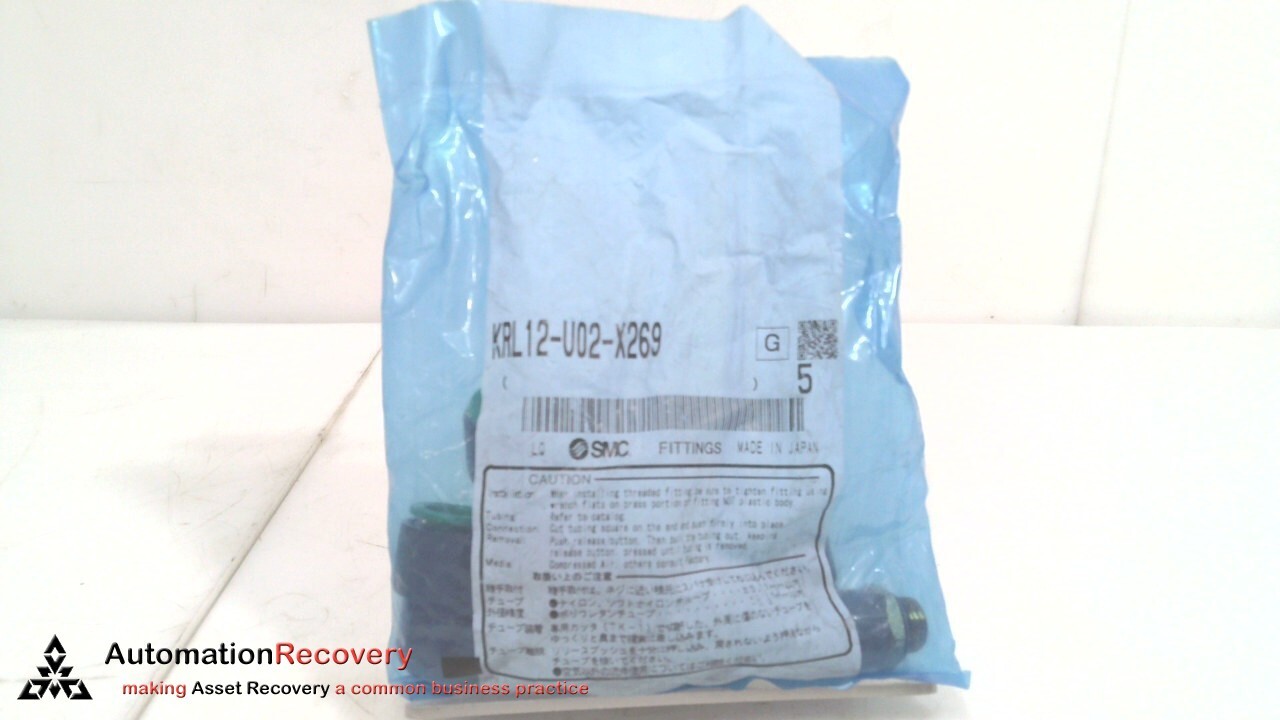 SMC KRL12-U02-X269 PIECES , ELBOW FITTINGS, NEW #313665