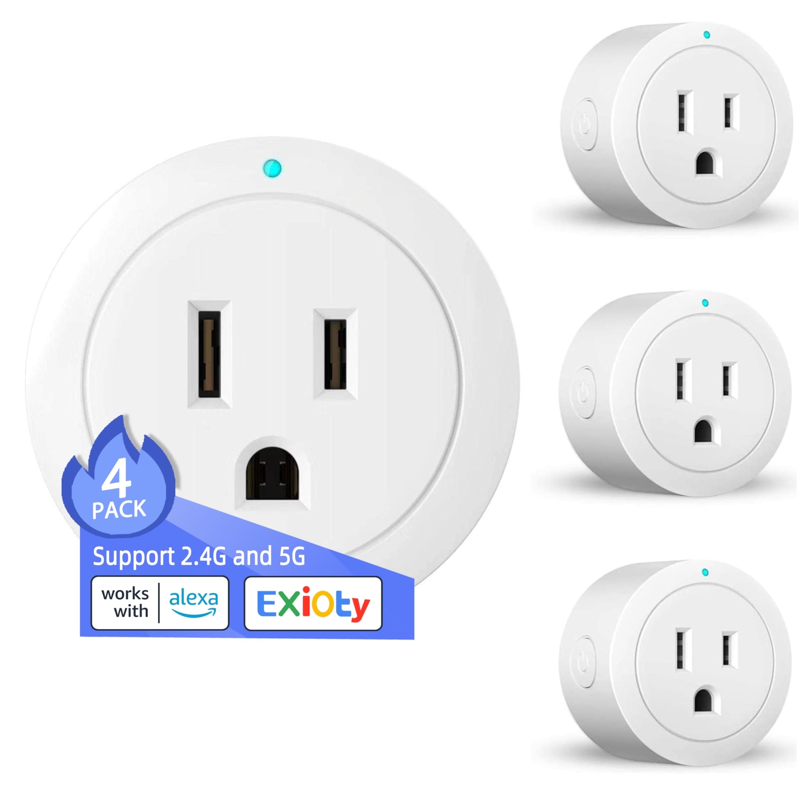 Smart Plug, Works with Alexa, Simple Setup with Voice Command, Remote Control...-image