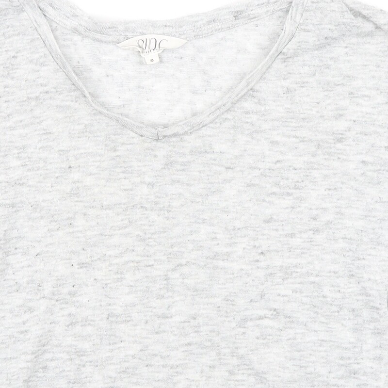 Savannah Miller Womens Grey Polyester Basic T-Shi… - image 5