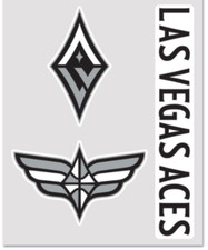 WNBA Basketball Las Vegas Aces Fan Pack Set of 3 Decals / Stickers