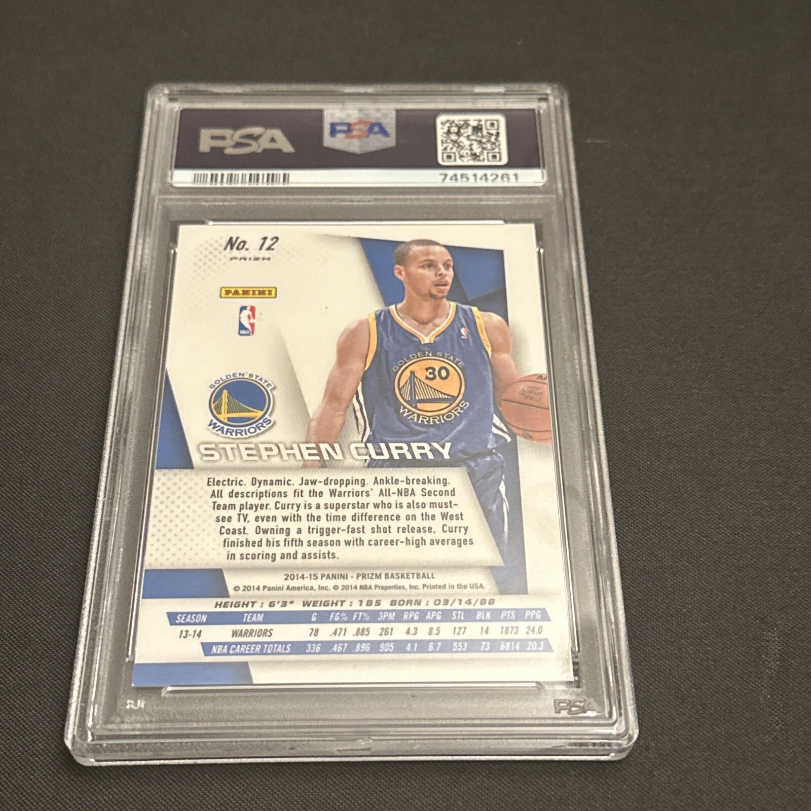 2014 Prizm STEPHEN CURRY Silver SP Variations 12 PSA 10 GEM MINT eBay