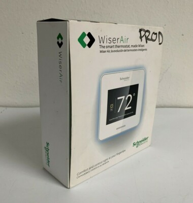 Schneider Electric Wiser Air Touchscreen Home Wifi Smart Programmable  Thermostat