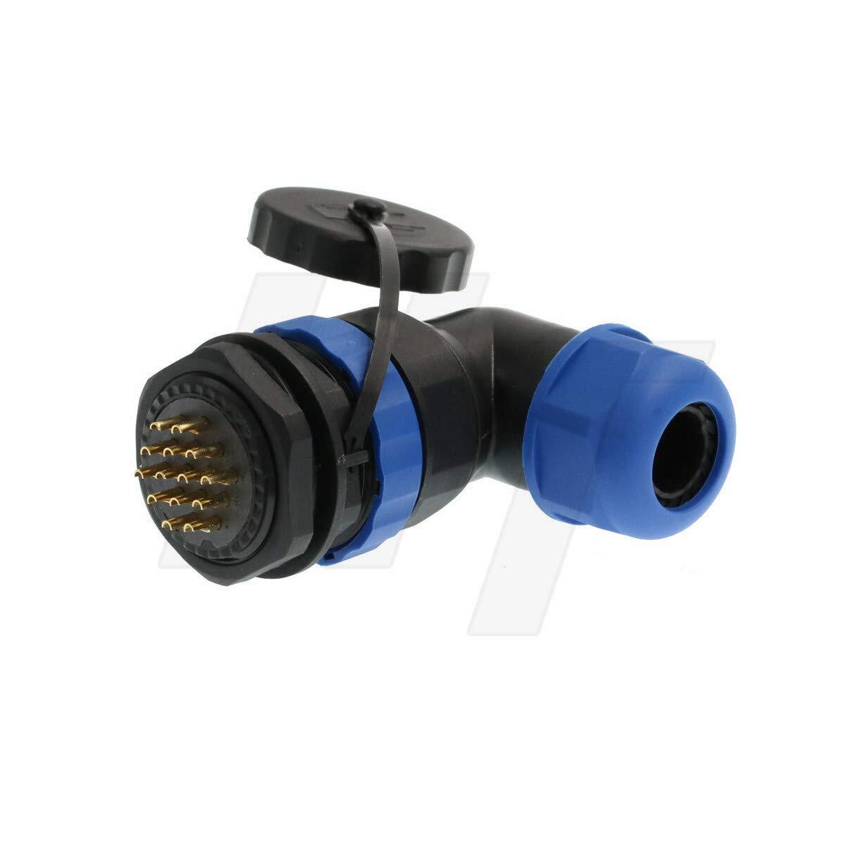 Hangton He29 14 Pin Waterproof Connector Threaded Outdoor