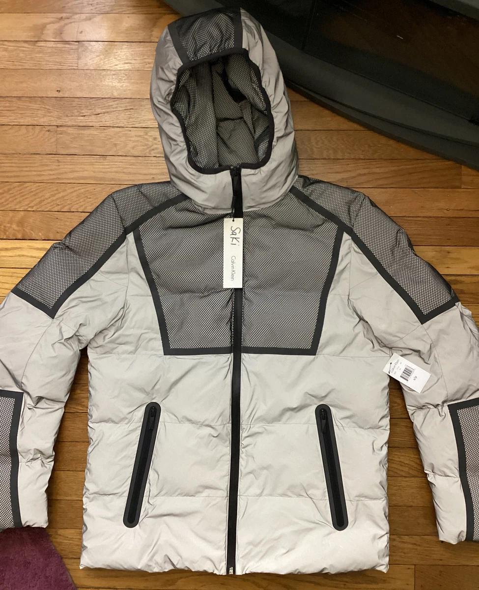 NWT Men s CALVIN KLEIN Reflective Water Resistant MIXED MEDIA