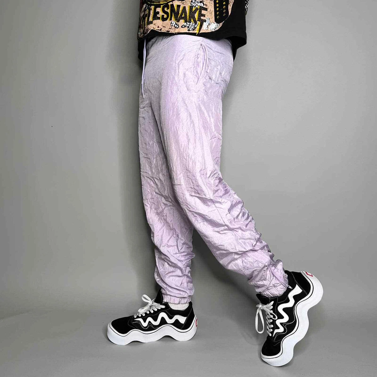 Pink track pants mens sale