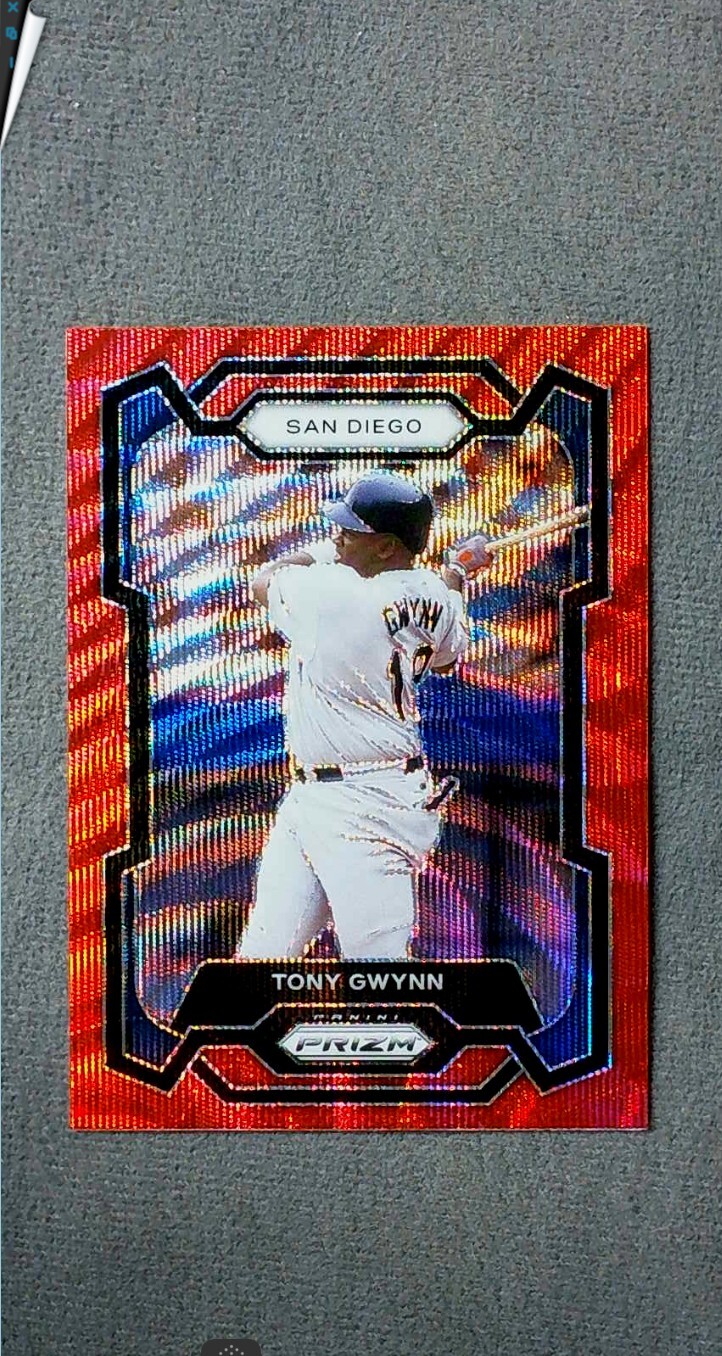 2024 Panini Prizm Ruby Wave Prizm #76 Tony Gwynn Padres