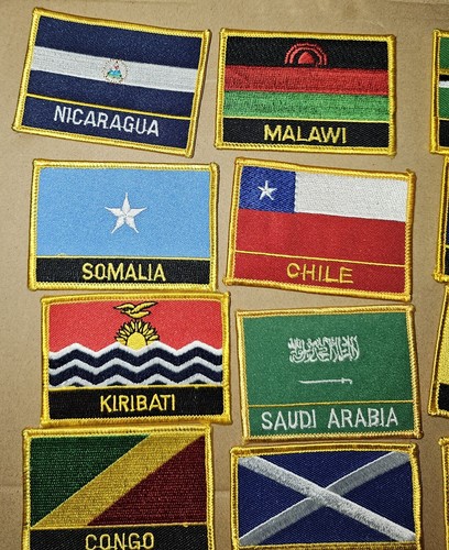 Lot Of National Flag Patches - Picture 4 of 7