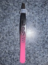 NEW Unbranded Two-Toned Pink  Black "Love" Slanted Tip Metal Tweezers 1 Piece 