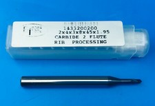 Image of 2mm Europa Carbide Pulsar 2 Flute Ball Nose Slot Drill with Plain Shank