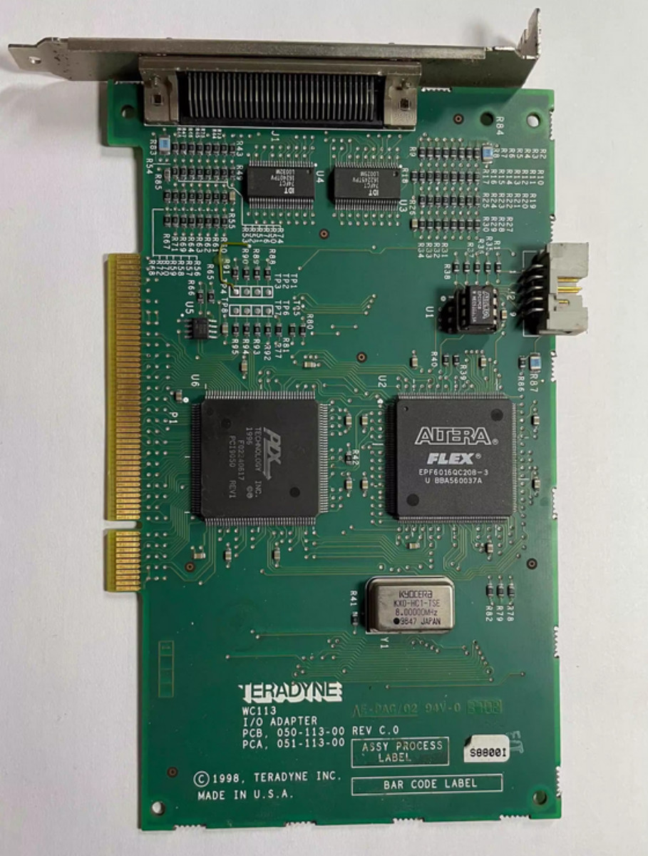 100% test Teradyne TERADYNE WC113 I/O ADAPTER 051-113-00 REV C.0 DHL/FedEX