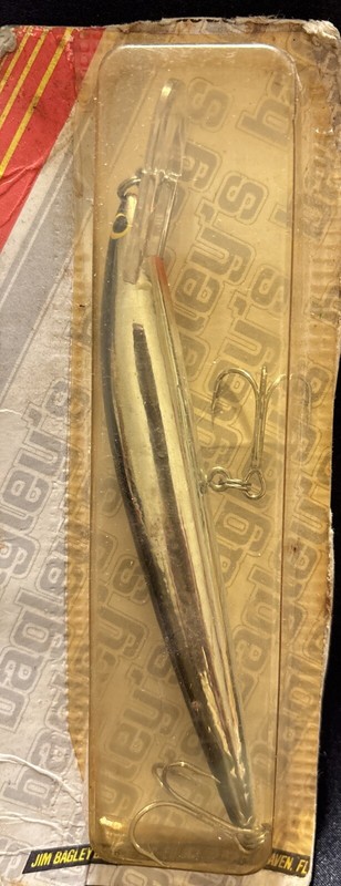 Bagley's Vintage Bang O Lure #5 Fishing Lure Balsa Wood  Jerkbait NOS