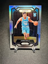 2023-24 Prizm Basketball Silver Rookie RC James Nnaji Charlotte Hornets #159