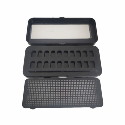 Faccette dentali pretrattamento cerotto scatola portaoggetti denti ceramica portatile 1/3/5 pz - Foto 3 di 11