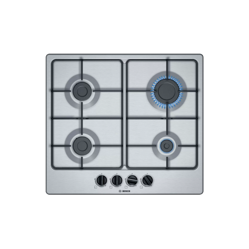 BOSCH PGP6B5B86 SERIE 4 PIANO COTTURA DA INCASSO 4 FUOCHI A GAS INOX