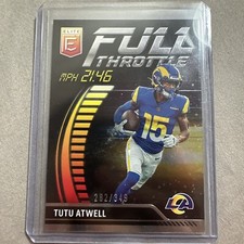 2023 Panini Donruss Elite Football Tutu Atwell Full Throttle /349