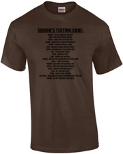Senior's Texting Code - Funny Old People T-Shirt