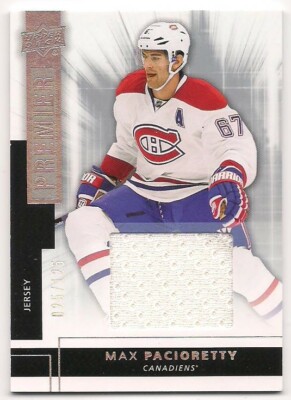 Max Pacioretty 14-15 Upper Deck Premier Silver Spectrum Game Used Jersey /125
