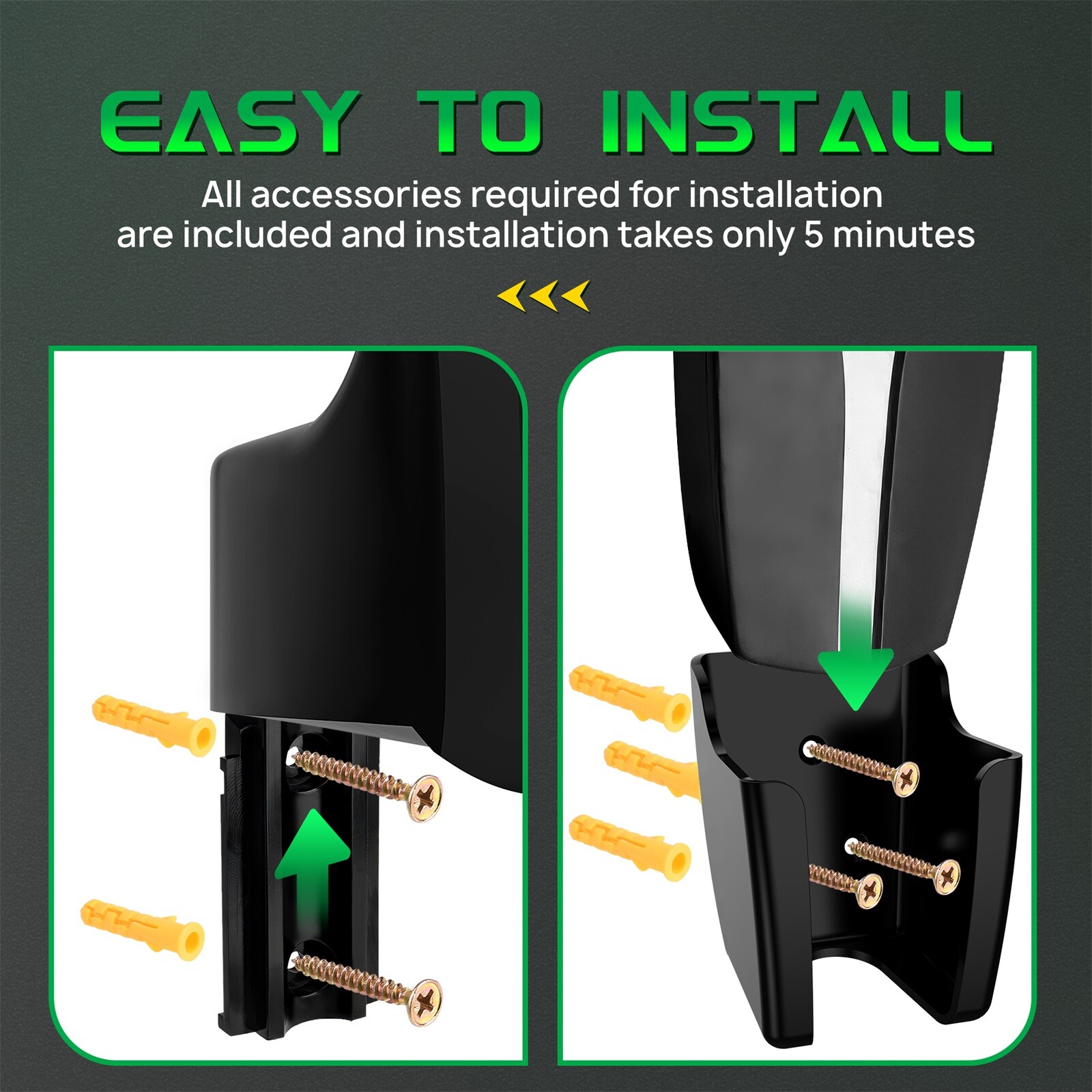 Charger Cable Organizer Wall Mount Holder For Tesla Model 3/S/Y/X Type