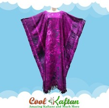 Chic Tye Dye Print Ladies Kaftan Long Ethnic Hand Made Vibrant Large Womens Cool