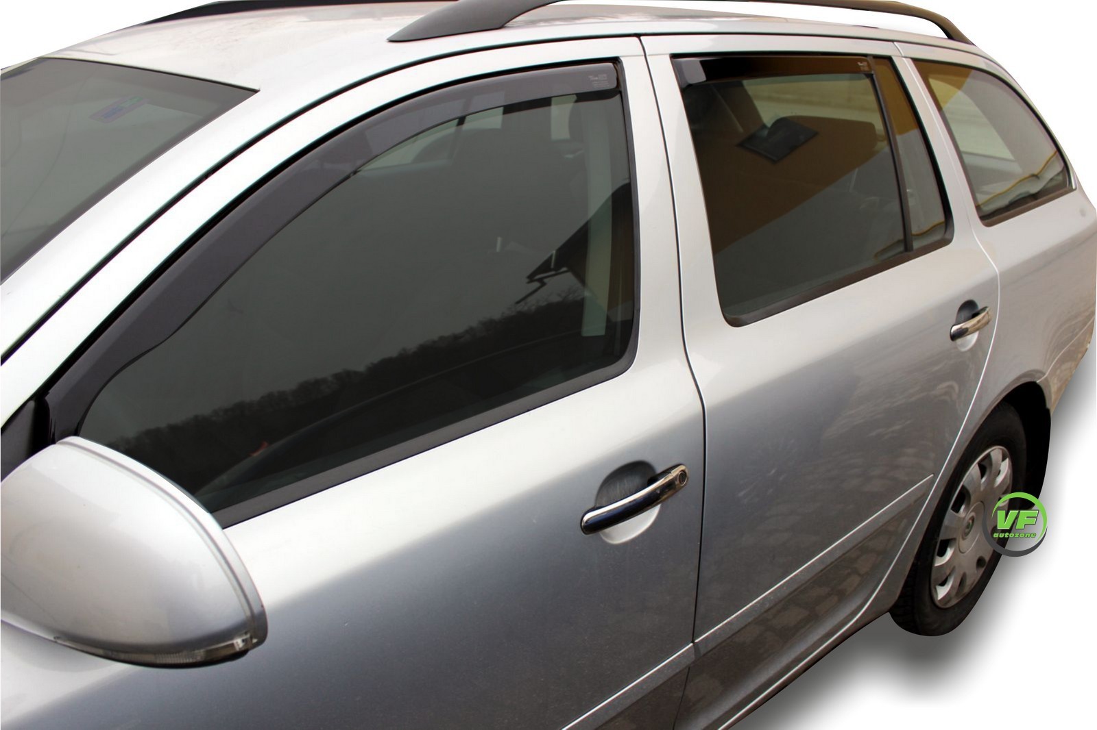 HEKO TINTED WIND DEFLECTORS for SKODA OCTAVIA mk2 1Z ESTATE 200410 4pc