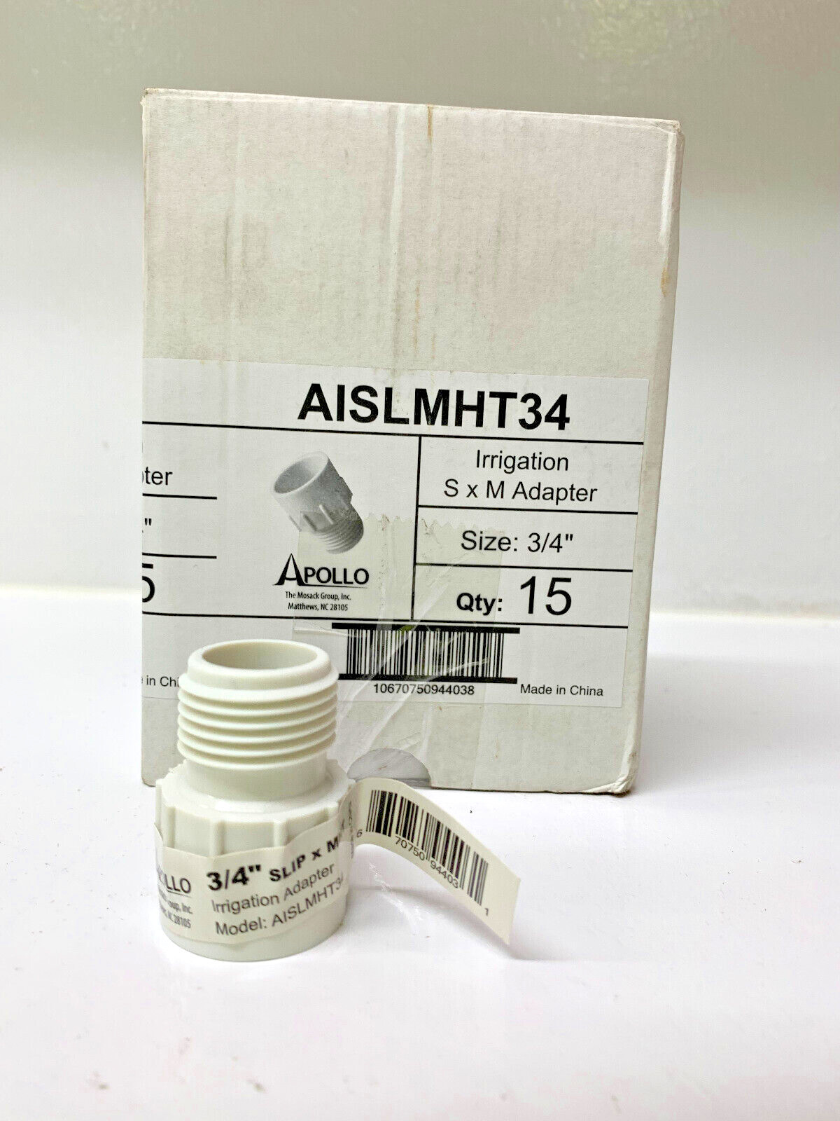 Apollo 3/4in Threaded Drip Irrigation Male Adapter eBay