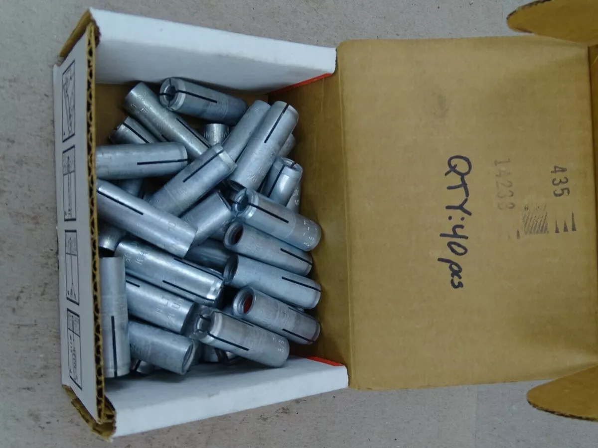 50) Hilti DropIn Concrete Anchors 1/2 HDI (50 Pcs), 45754, 56 OFF