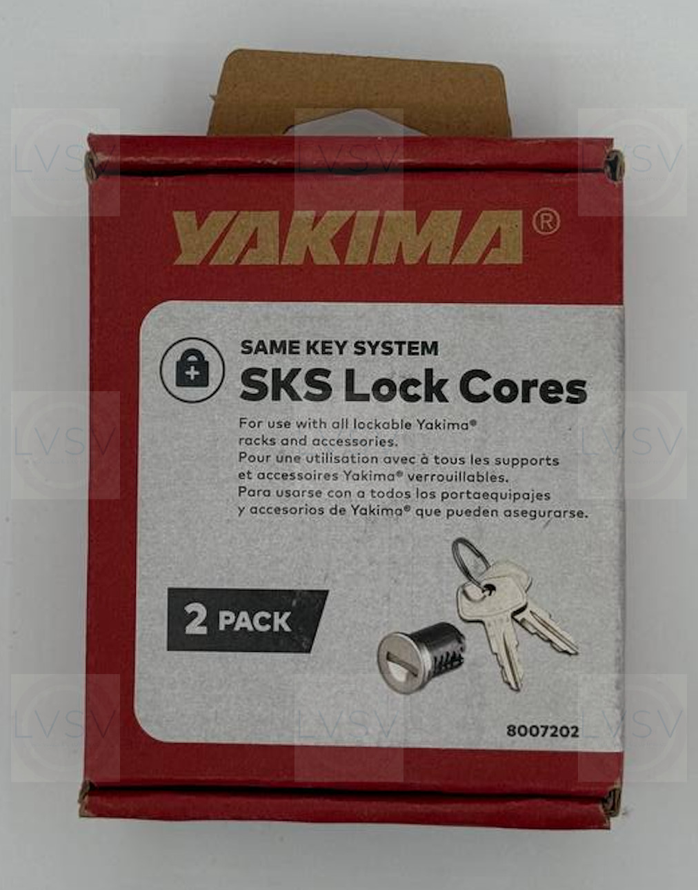 Genuine Yakima SKS Lock Cores 2 Pack (2 Cores+2 Keys+1 Control Key) NEW in Box