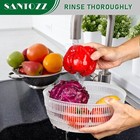 Santozz Rotary Salad Spinner with Bowl 4.2Qt, Lettuce Dryer, Vegetable Washer — photo 6