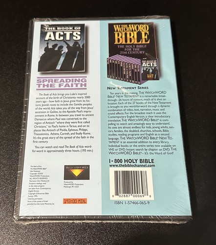 The Book of Acts (WatchWORD Bible) - DVD - Brand New SEALED Books of the Bible - Picture 3 of 4