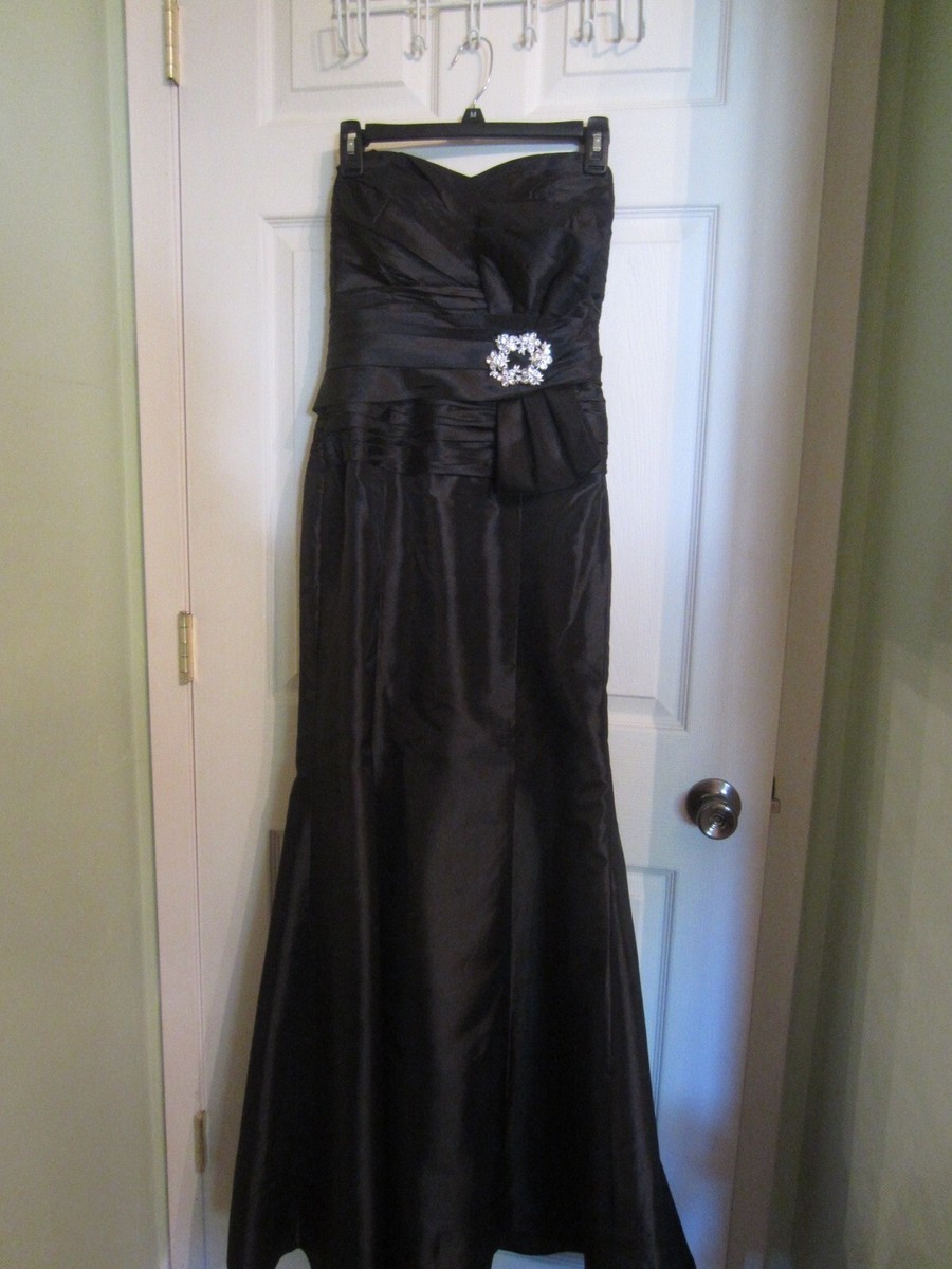 Beautiful Long Black Anny Lee Wedding , Brides Maids, Prom Dress Formal | eBay Beautiful Long Black Anny Lee Wedding , Brides Maids, Prom Dress Formal | eBay