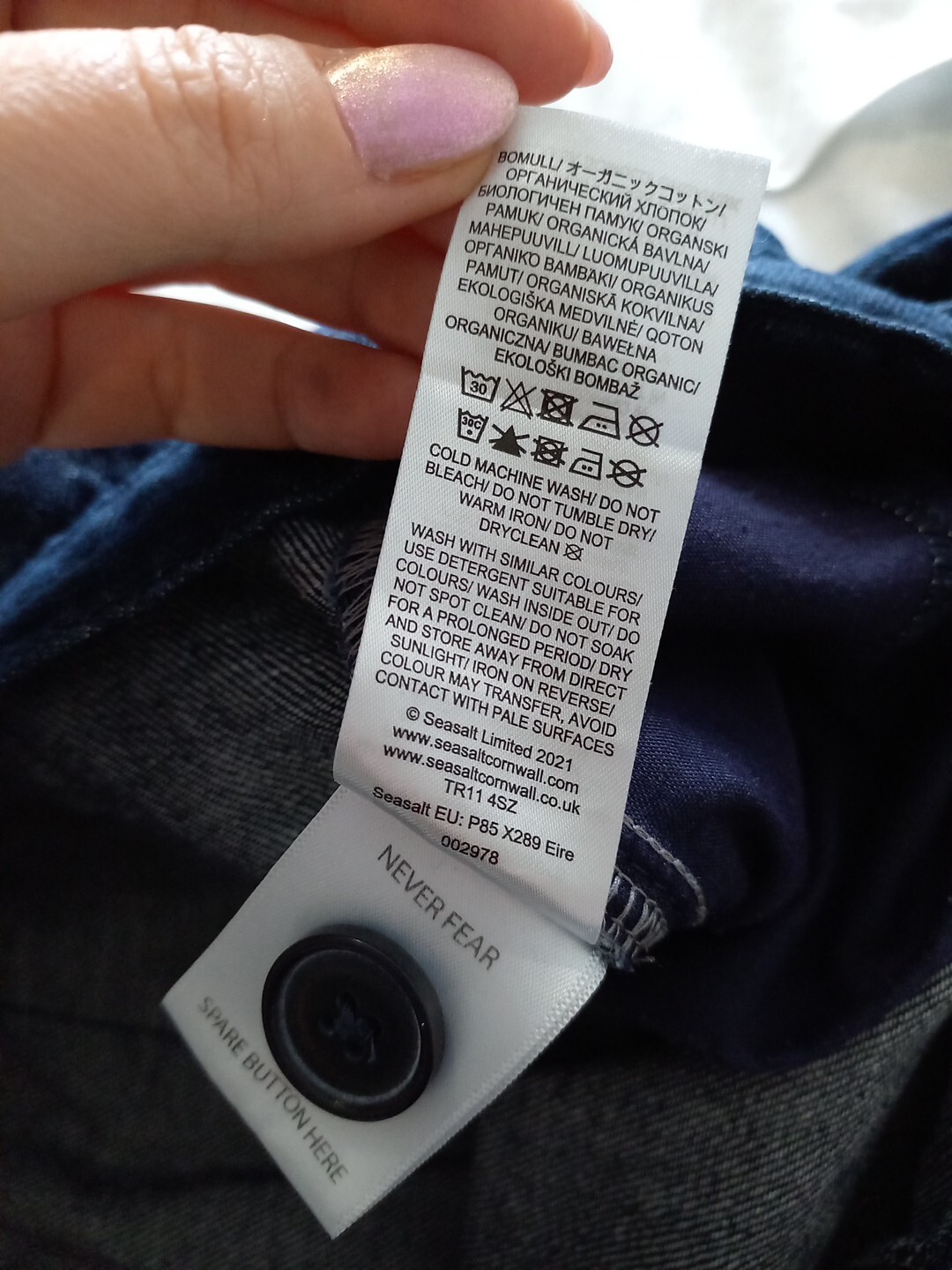 Seasalt Blue Marsland Denim Trousers Size 18 Uk Worn Once eBay