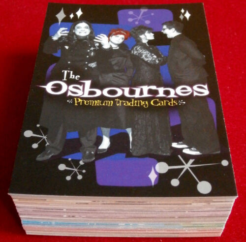 OSBOURNES - Complete VINTAGE Base Set (72 Cards) - Inkworks 2002 - Ozzy Osbourne - Picture 1 of 12