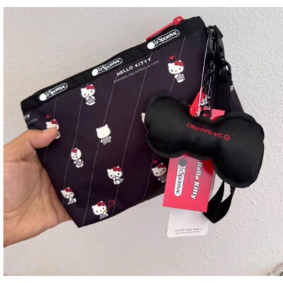 LeSportsac X Hello Kitty 50th Anniversary Cosmetic Clutch 2-Zip