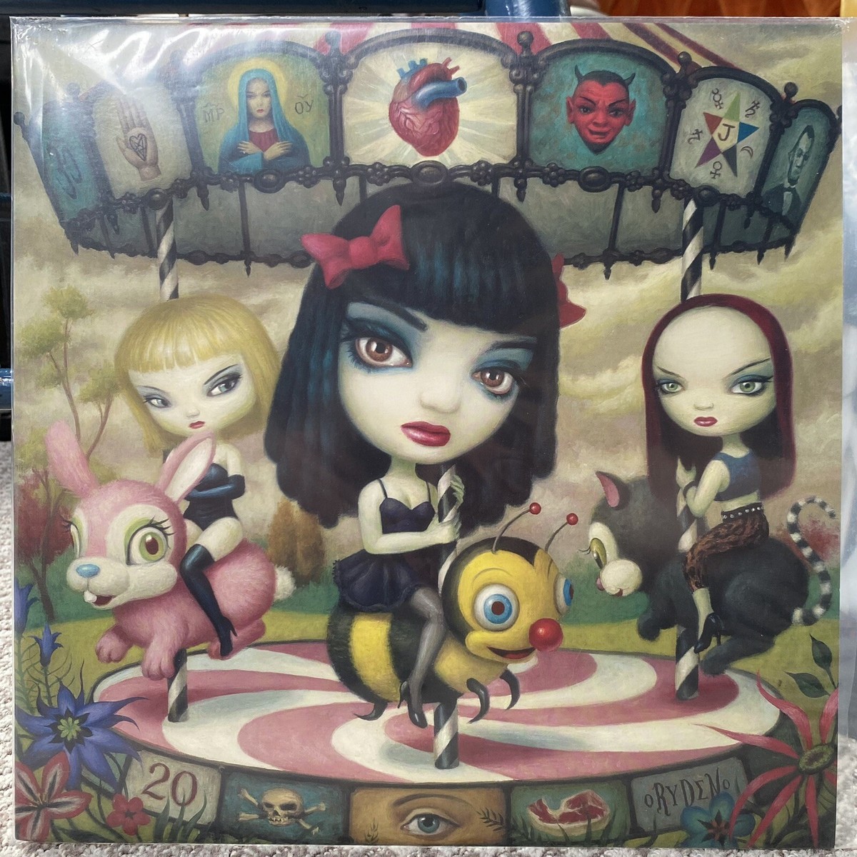 JACK OFF JILL Authentic Pressing LP Clear Hearts Grey Flowers