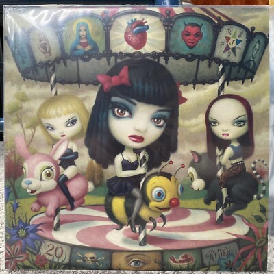 JACK OFF JILL Authentic Pressing LP Clear Hearts Grey Flowers