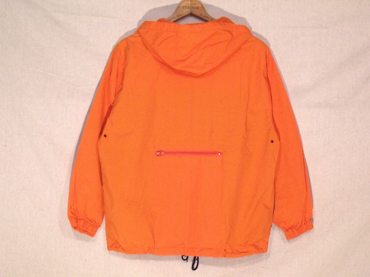 ジャケット Apuntob Jackets Limited America 63 VTG 1/4 zip hooded orange wind jacket