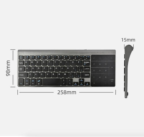 Slim 2.4G Wireless Keyboard with Built-in Touchpad Remote Keyboard Mouse Combo - Picture 9 of 12
