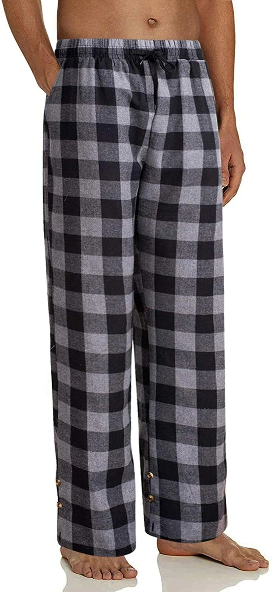 Alimens & Gentle Men's Heavyweight Flannel Plaid Pajama Pants 100