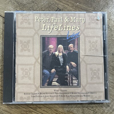 PETER, PAUL & MARY Lifelines Live CD VG Warner 946298-2 Folk