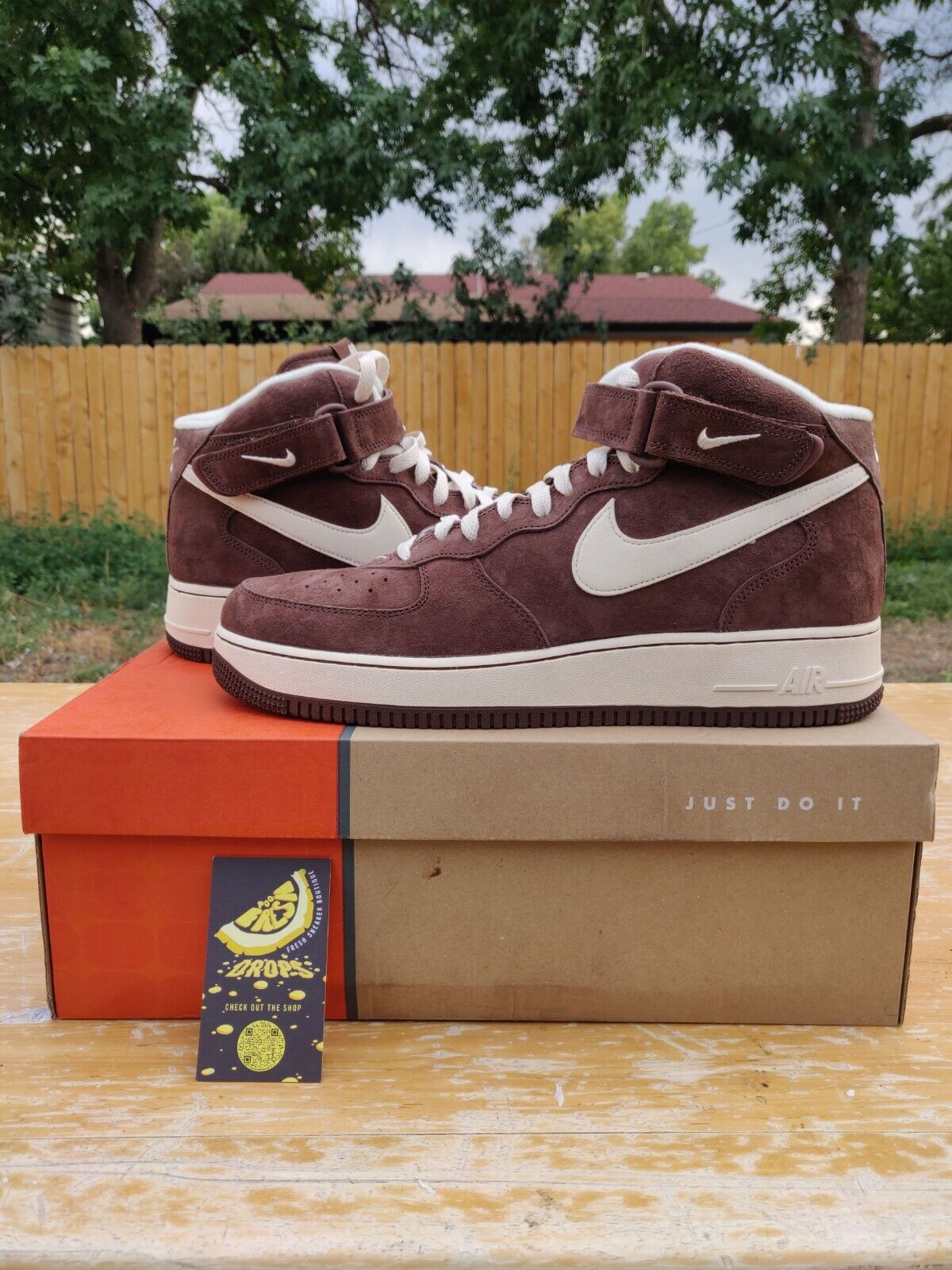 Nike Air Force 1 Mid Chocolate Cream - Brand New Size 12