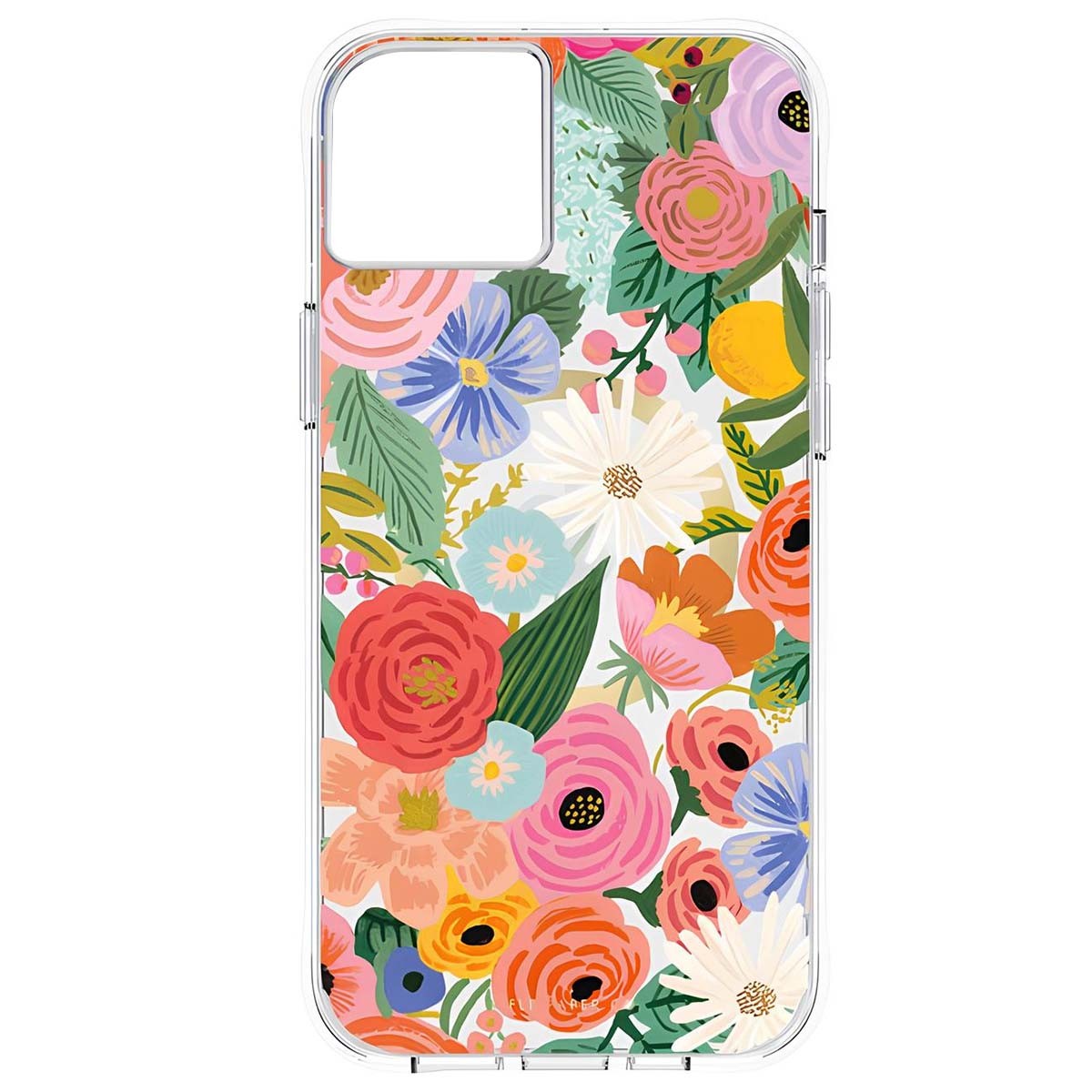 Coque iPhone 14 Plus hygiénique élimine les bactéries avec design floral Rose