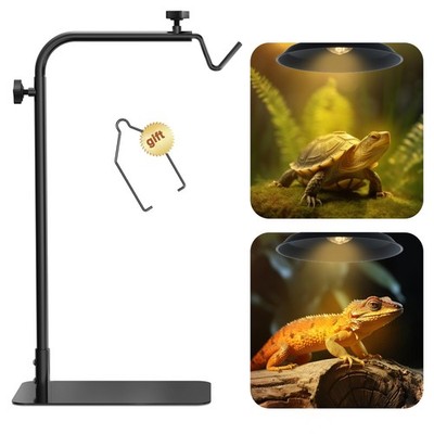 Reptile Heat Lamp Stand Adjustable 18''-32'': Light Holder Fixture wi... Fast Ship