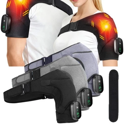 HAILICARE Electric Heated Shoulder Brace Massager Rotator Cuff Support Compression Wrap UK