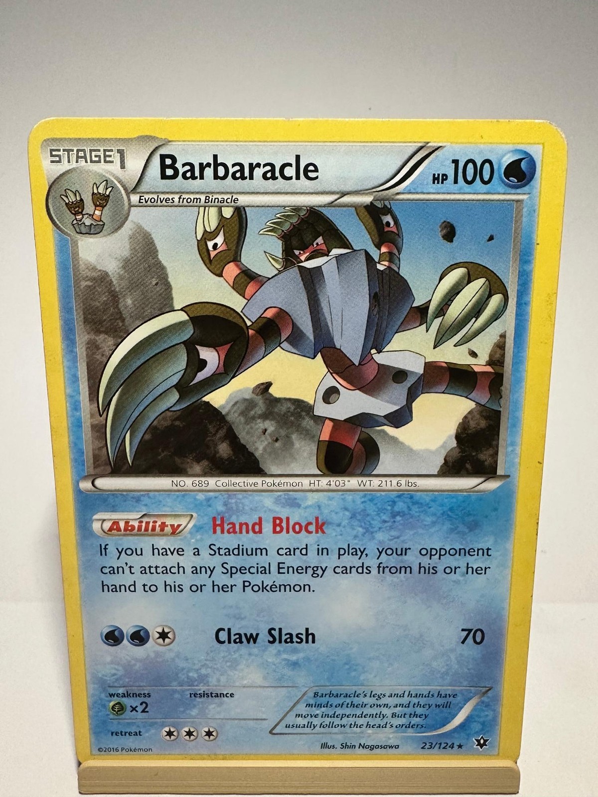 Barbaracle 23/124 Rare Fates Collide Pokemon Lightly Played