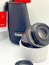Canon EF-S 60mm F2.8 USM Autofocus Macro Prime Lens 1:1 Caps New Pouch MINTY