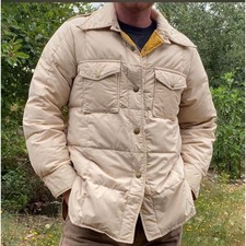 Vintage 70s Eddie Bauer Mens Goose Down Quilted Puffer Jacket M Made in USA