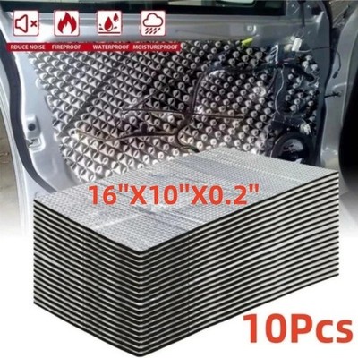 Car Sound Deadener Mat Firewall Heat Shield Insulation Pad For Automotive 10 PC